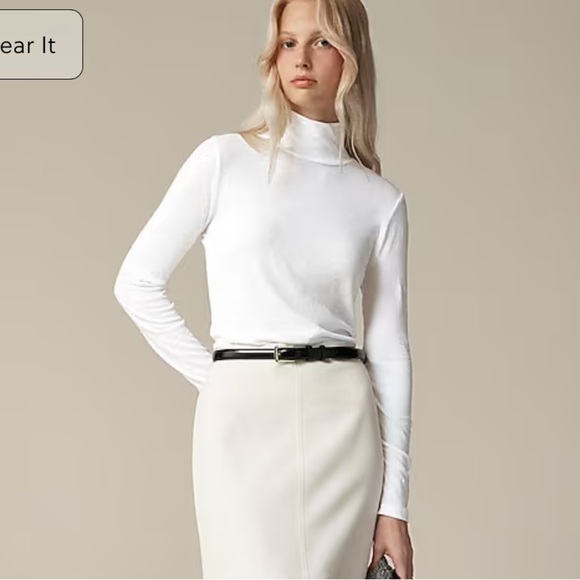 J crew Tissue crepe turtleneck - Picture 1 of 6